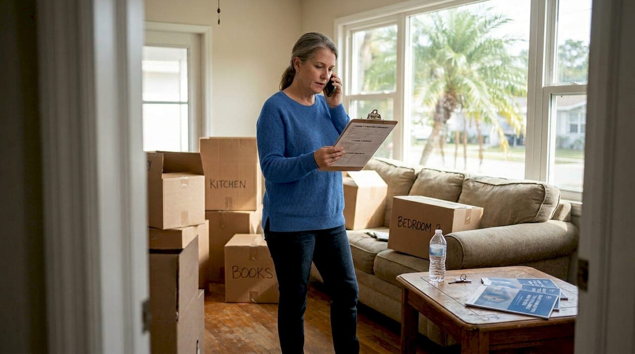 Florida homeowner preparing for fast sale