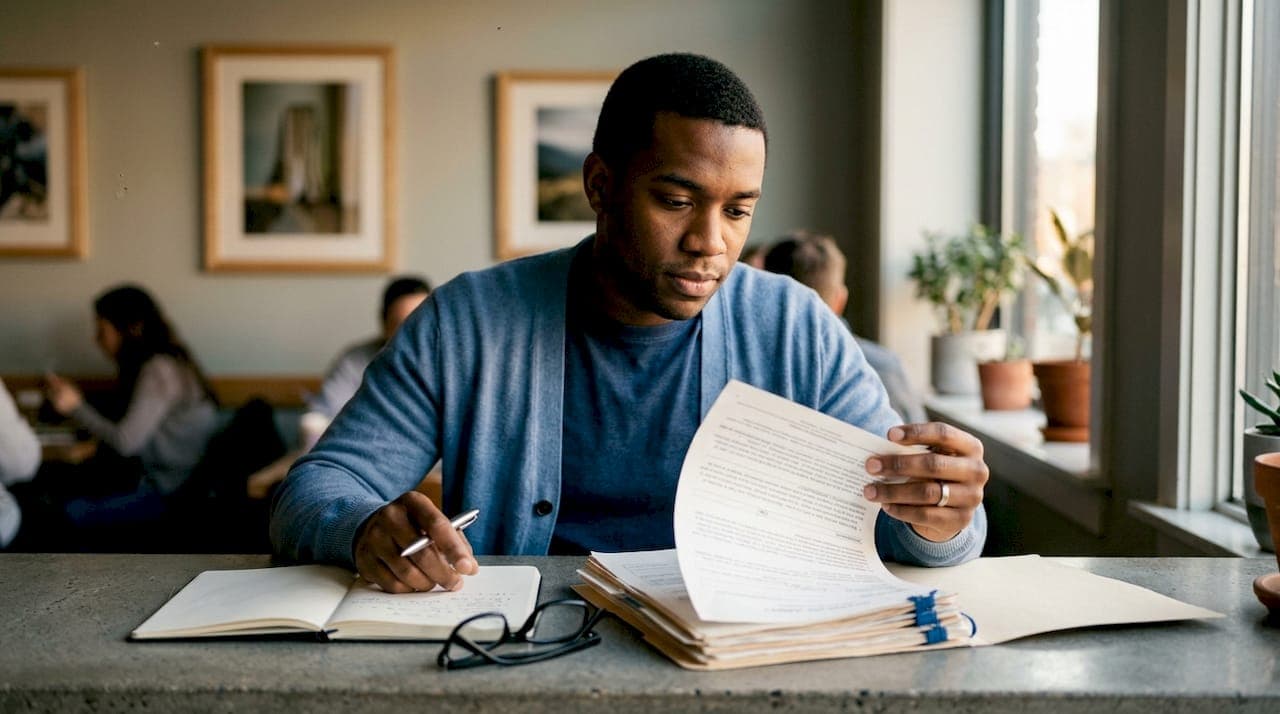 Hands reviewing home appraisal and sale documents
